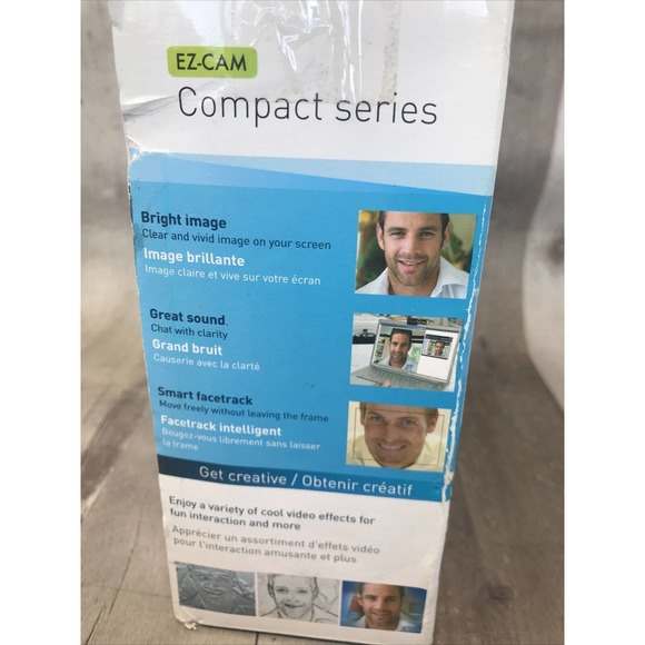 JWIN JC-AM100 Personal Mini Web Camera EZ-CAM Compact Series Works With Skype - Picture 2 of 4